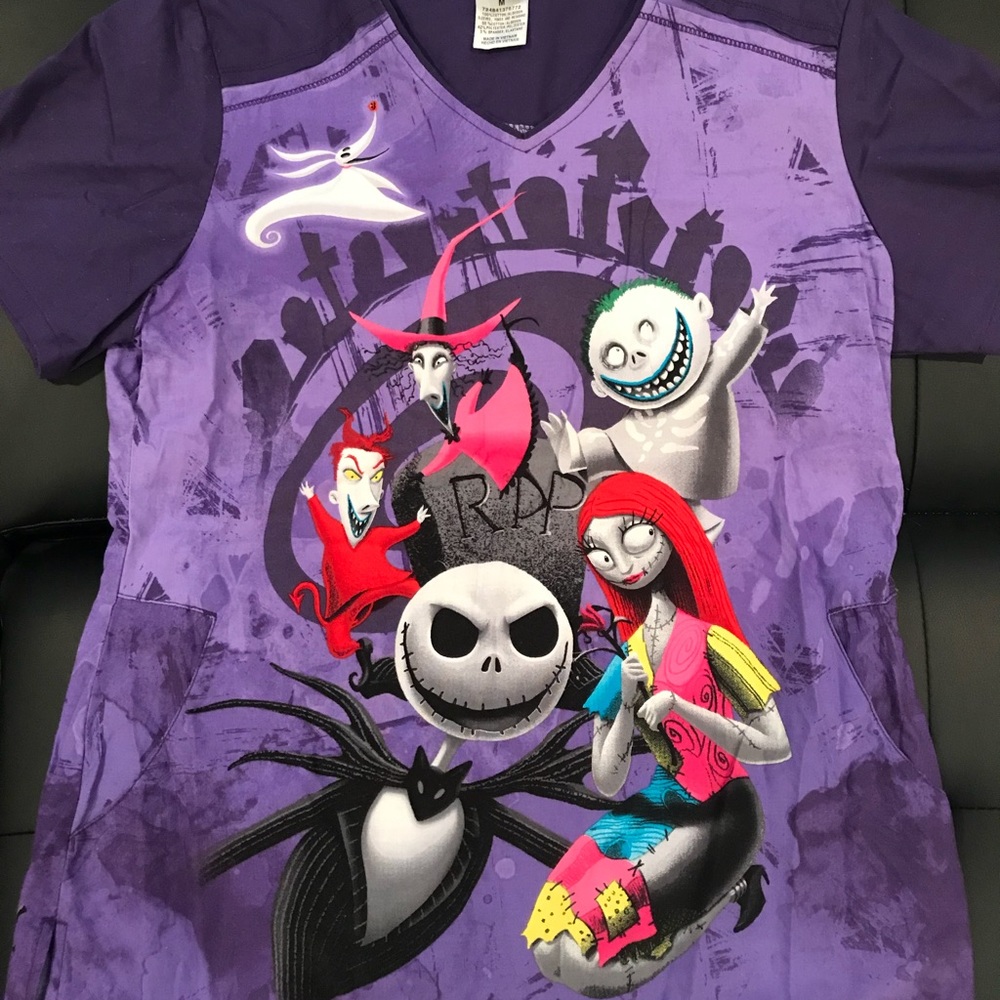 Disney The Nightmare Before Christmas Scrub Top